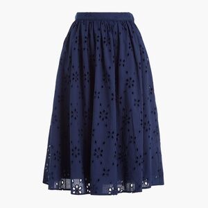 J. Crew Eyelet Skirt